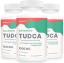 TUDCA Suplimente hepatice 1000mg - 180 capsule Vegane,Milk Thistle Blend Herbal Blend cu Fulen și Acid Humic pentru ficat,Digestive Health