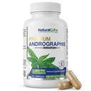 Natural Cure Labs Premium Andrographis Paniculata Extract 1200 mg cu 100 mg Andrographolides Capsule Vegan pentru suport imun și digestiv, non-GMO, Gluten gratuit, Herbal Dietary Supliment