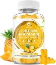 Gume de zinc de calciu de magneziu cu vitamina D3, gume de calciu fără zahăr pentru femei Bărbaţi, Gume de magneziu de mare potenta pentru Bone & Musculare & Imuna Sănătate, Ananas Flavor - 60 Conte