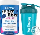 Bellway Super Fiber Powder + fructe, mixt Berry Shaker Sticla Bundle