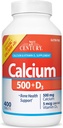 21st Century Calciu 500 mg Plus D3 comprimate, 400 conta