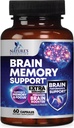 Supliment de memorie cerebrală pastile - 3X Putere Nootrops pentru concentrare, Clarity & Focus suport - Brain Health Cognitive Vitamine cu Bacopa, Fosfatidilserină & DMAE, Brain Booster - 60 capsule