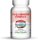 Maxi Health Coq Carnitine Complex - Coenzima Q10 & L-Carnitina - Heart Health - 60 capsule - Kosher (CAR)