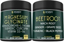 Supliment de glicinat de magneziu & 6in1 capsule rădăcină de sfeclă