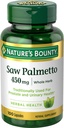 Natura's Bounty Saw Palmetto, Herbal Health Supplement, Prostate si sanatate urinara, 450 mg, 100 capsule