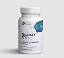 Thiamax Vitamina B1 (Thiamine TTFD), original, fără Fillere toxice, susține metabolismul energetic, doza mare, a treia parte testat, toate ingrediente active 100mg, 180 Conte