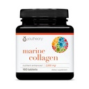 Youtheory Marine Collagen - 2500 mg - Suporturi comune, unghii, păr, piele, Bone & Muscle Health* - cu Aminoacids, Minerale & Vitamine C, A, E, B6 & B12-160 comprimate (32-Day Supply)