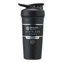 BlenderBottle Strada Shaker Cup Izolat din oțel inoxidabil sticla de apă cu whisk sârmă, 24-Ounce, negru
