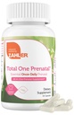 Zahler - Total 1 Vitamine prenatale pentru femei (conte) Multi Vitamine Prenatale zilnice cu Acid folic, Fier, Zinc & 19 Alte vitamine esentiale & Minerale - Kosher Pre Natal Multivitamine Capsule