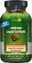 Irwin Naturals Only One Liquid-Gel Multi - 60 Softgels - One-Per-Day Multivitamin with Iron, Omega-3 Oils, Antioxidants & Green Super Foods