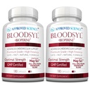 Stiinta aprobata Bloodsyl - Suporta fluxul sanguin - Hawthorn Berry, Magneziu, BioPerine - Vegan - 180 Capsule - Pachet de 2