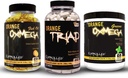 CONTROLLED LABS Bundle include 45 Serviri de Triada Orang, Orange Oximega Greens Spearmint, și 120 Ct Orange Oximega Fish Oil Softgels