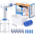 Ear Wax Removal, Electric Ear Cleaning Kit with Light, FSA-HSA-Eligible, Ear Irrigation Kit with 4 Pressure Modes, Safe and Effective Ear Flush Kit with Ear Cleaner - Includes Basin, Towel & 15 Tips