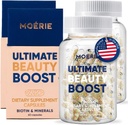 Moerie supliment de crestere a parului pentru femei si barbati - piele de par si unghii vitamine cu biotin, Q10 & minerale - Pentru mai gros, parul mai plin si pierderea parului - sistem avansat de livrare margele - 120 pastile