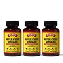 Capsule de Oţet Bragg Apple cu vitamina D şi zinc - (3 ambalaje) 90 capsule - Suporturi Sistemul imunitar