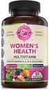Womens Daily Multivitamin Multimineral Supplement for Energy, Mood, Focus, Hair, Skin & Nails. Made for Women with 30+ Nutrients, Fruit & Energy Blend. Womens Vitamins 60 Capsules. Made in the USA.