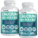 4-in-1 Suplimente de calciu pentru femei şi bărbaţi - Calciu cu vitamina D3 K2 5000 UI Supliment, 601 mg per Servire pentru inimă, oase şi de apărare corporală - Gluten-Free, Vegan-Friendly (240 ct)