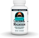 Sursa Naturals Calciu & Magneziu, Aminoacid Chelat cu vitamina D-3, 300 MG - 100 comprimate