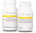Integrative Therapeutics Bundle with Cortisol Manager, 30 Tablets & L-Theanine, 60 Capsules - Cortisol Manager pentru suport de stres cu Ashwagandha* - L-Theanine to Support a Relaxed State