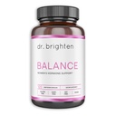Dr. Brighten Echilibru - Echilibrul hormonal pentru femei cu Chasteberry și DIM - Obiective Acnee hormonale, Probleme de perioadă, & PMS - Vegan, Non-GMO