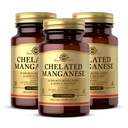 Solgar Chelated Mangan - 100 comprimate, pachet de 2 - Suportă Bone, Joint & Nervi Sănătate - Non-GMO, Vegan, Gluten Free, Dairy Free, Kosher - 200 Total Serviri