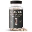 Capsulele de creştere TruHeight - Suplimentul de creştere şi dezvoltare naturală pentru copii şi adolescenţi - Endorsed by Pediatrians - Vitamina D, K, Calciu & Ashwagandha - Capsule de rezistenţă osoasă - Vitamine pentru copii, vârstele 5+