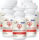 Ubichinol CoQ10-600mg-Softgel, Active Coq10 Ubichinol Supliment cu vitamina E & Omega 3, 6, 9, mare absorbţie-Coenzime-Q10, puternic antioxidant pentru producerea de energie, testate, 600 Conte