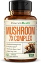 Complex mushroom potent cu Turcia Coaja, Lions Mane Extract, Shiitake Ciuperci, Reishi, Cordyceps, Maitake, Chaga & More 