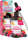 Zahler - Kidofil lichid picături Probiotice pentru copii (4 Fl Oz) Certified Kosher copii Probiotic pentru Digestie sanatoasa si suport imunitar - fructe Punch aroma pentru copii Probiotice supliment