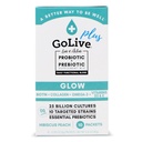 Probiotice GoLive & Prebiotice pentru femei și bărbați strălucesc pentru frumusețe, pulbere sinbiotică fără zahăr. +25 FUC Blion; 10 Tulpini clinice pentru sănătate sănătoasă, imună și digestivă, 10 Count (Pachet de 1)