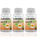 Curcumina turmerica cu Bioperina si Triphala - 2250 mg/d - 540 Capsule vegetale cu extract de piper negru - Supliment Turmeric