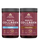 Nutritie antica Multi Colagen Pulbere Proteina, Vanilie, 24 Serviri + Multi Colagen Pulbere Proteina, Ciocolata, 24 Serviri