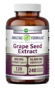Formulari uimitoare Seminte de struguri 800 Mg Extract (20:1) 