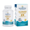 Nordic Naturals Ultimate Omega 2X, Lemon Flavor - 120 Soft Gels - 2150 mg Omega-3 - Ulei de pește de înaltă calitate cu EPA & DHA - Promovează Brain & Heart Health - Non-GMO - 60 Servings