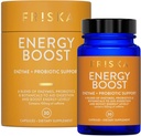 FRISKA Energy Boost Enzyme and Probiotics Supplement, Promovează o mai bună digestia și energia pentru bărbați și femei, Gut Health, 30 Capsule