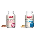 Jarrow Formulas Red Yeast Rice 1200 mg & Co-Q10 100 mg Per Serving-120 Veggie Caps-60 Servings & Heart Health-Vegan & Milk Thistle 150 mg cu 30:1 Extract de silimarină standardizate