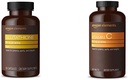 Elemente Glutatione, 500 mg, 60 capsule, 2 lună de aprovizionare & vitamina C 1000mg, Vegan, 300 comprimate, 10 lună de aprovizionare