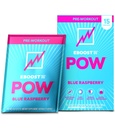 EBOOST POW Praf de pre- antrenament natural - 15 Pachete, zmeură albastră - Preworkout Energie Booster Gym supliment băutură Mix pentru bărbați și femei - Performanță, sprijin comun de mobilitate - Gluten-Free