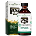 Mother Nature USDA Organic Black Seed Oil, High TQ 2%, Cold Pressed, Unrafined Nigella Sativa, Omega 3 6 9 pentru Immune, Joint & Heart Support, Hair & Skin, Non-GMO, Sticla de sticla (8oz)