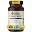 Alchimie de viață cu gust suplimente de sănătate pentru bărbați și femei - dumneavoastră Flora Probiotic Professional Digestion Supliment cu soia fermentată, Prebiotice, Enzyme digestiv - Vegan, Non-GMO, 60 buc