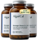 ALGAECAL - Suplimentul de calciu pe bază de plante cu vitamina D3 (1000 UI) pentru concentrația osoasă, conține 13 minerale care susțin sănătatea osoasă, calciu organic (750 mg) pentru femei și bărbați, 90 capsule, 3 luni de aprovizionare