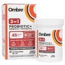 Ombre 3-in-1 Probiotic, Prebiotic și Postbiotic pentru Digestive Health & Gut Health - 45 Miliarde CFU - Bloating, Constipație & Gas Relief - Suport metabolic și imun pentru femei și bărbați, 30 zile de aprovizionare