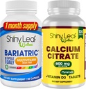 Bariatrie Multivitamine Fier-Free pentru femei și bărbați Plus Citrat de calciu cu vitamina D3, Caplete de înghițire ușor, fără aromă - 1 luni de aprovizionare