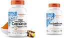 Cel mai bun doctor DRB-00107 Curcumina mare de absorbţie de la rădăcină turmerică cu complex C3 & BioPerine 500 mg & Nattokinază - 2, 000 FU de enzime, susţine sănătatea şi circulaţia inimii şi sângele normal