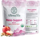 Meno-Suport BloatX Menopause Organic Relief: Balanțe și susține Flashuri fierbinți, Hormoni, Swings Moods, Transpirații de noapte, & Bloating W/Black Cohosh, Red Clover & Dong Quai. Aroma naturală Apple-Cinnamon.