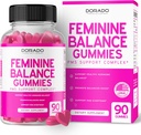 Echilibrul feminin pentru femei Gumies & PMS Gummies (90 Count) - Echilibru natural feminin pentru femei - Cramps, Bloating, Mood Swings, Hot Flashes - Formulat cu afine, Dong Quai & Chasteberry