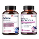 Natura Probioticele si prebioticele femeii, Cranberry & D-Mannose, 50-Billion-CFUS, Probiotice organice pentru sanatate digestiva/sanatate/Booster imun/Goost Management