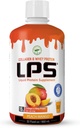 Colagen lichid LPS & Whey Suplimentul de proteine - fără zahăr, fără dye-, băutură non-GMO - Colagen hidrolizat & Whey Peptides promovează pielea sănătoasă și părul pentru bărbați și femei, Peach Mango, 32 fl oz