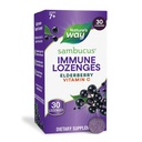 Natura's Way Sambucus Immune Lozenges, cu vitamina C, Black Elderberry Extract, Immune Support*, 30 Lozenges (Packaging May Vary)