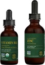 Centrul Global de Vindecare - Vitamina B12 și Kit lichid de zinc organic - Energie Long-Lasting, Sistem imunitar Boost, Echilibrul hormonal